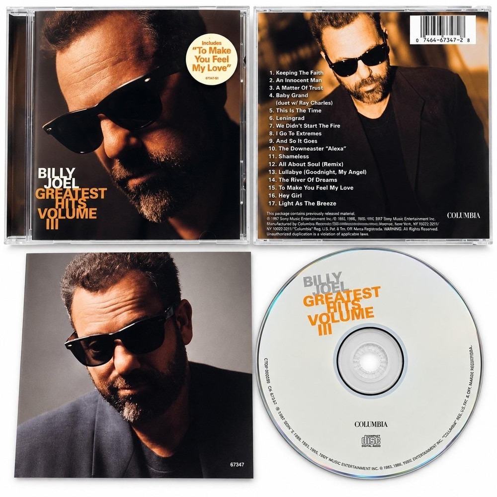 Billy Joel Greatest Hits Volume III CD Columbia CK 67347